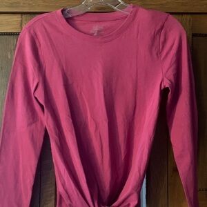 J. Crew Vibrant Pink Long Sleeve Tee